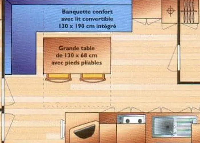 Mobil-home Avec Terrasse - 4 Pers. - Api-1-52-2039